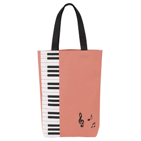 【完売】Piano line カラフルトート（ピンク）